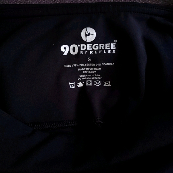 NWOT Black Leggings REFLEX Workout Activewear - Picture 5 of 5